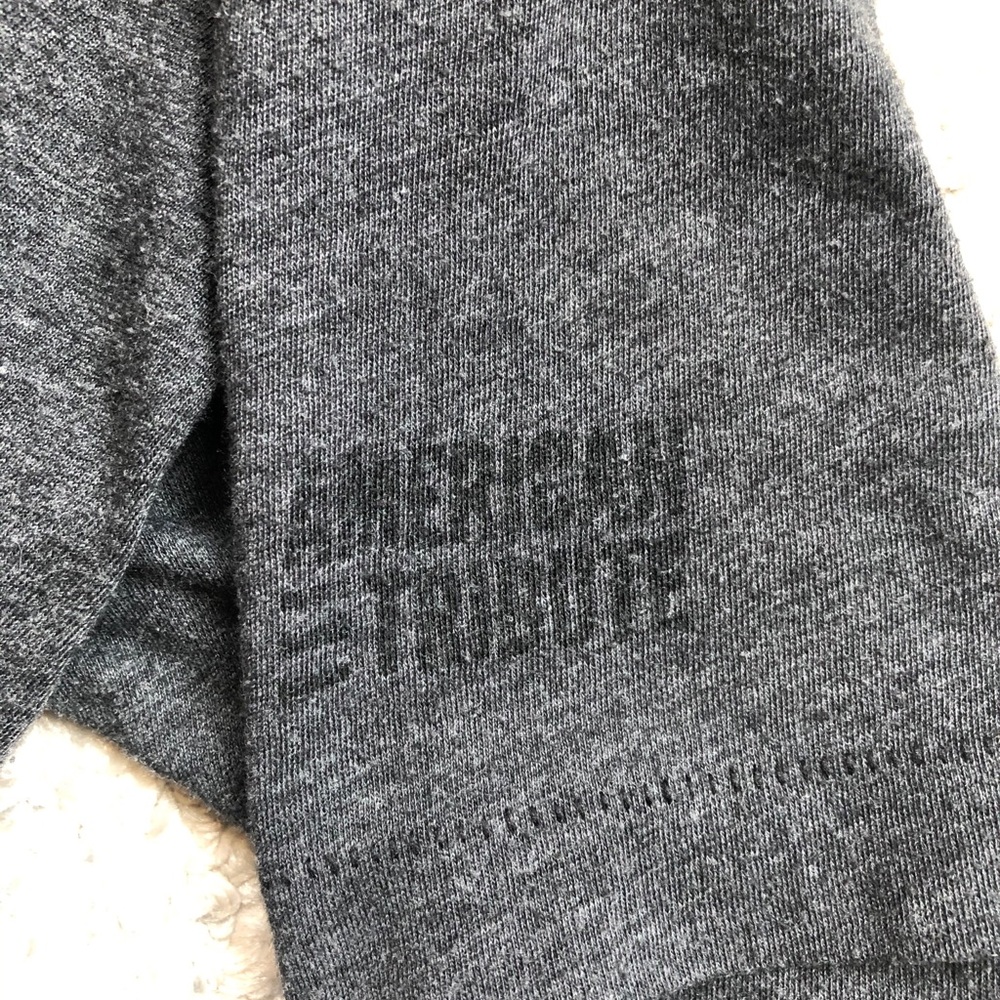 USA Flag Charcoal Gray Cotton/Poly T-Shirt Medium - Picture 14 of 15